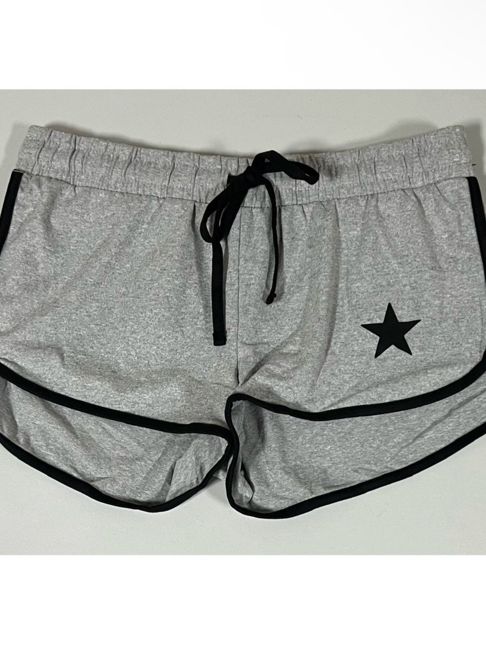Gray Grey Black Star Graphic Drawstring Shorts Bottoms Size M 🩶🖤 #shorts #casual